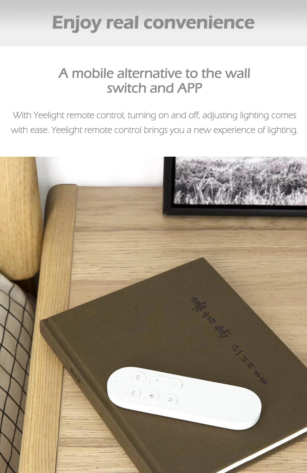 Yeelight Remote Control Transmitter for Smart LED Ceiling Light Lamp ( Xiaomi Ecosystem Product ) - White